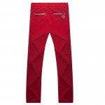 欧巡男款速干修身高尔夫长裤-EM161AX50-深红