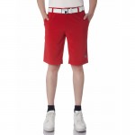 欧巡速干修身高尔夫短裤-EM161AX51-深红